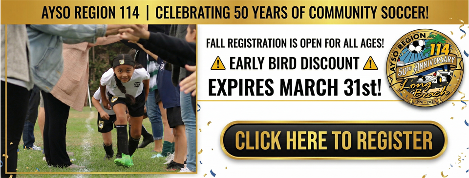 FALL REGISTRATION NOW OPEN